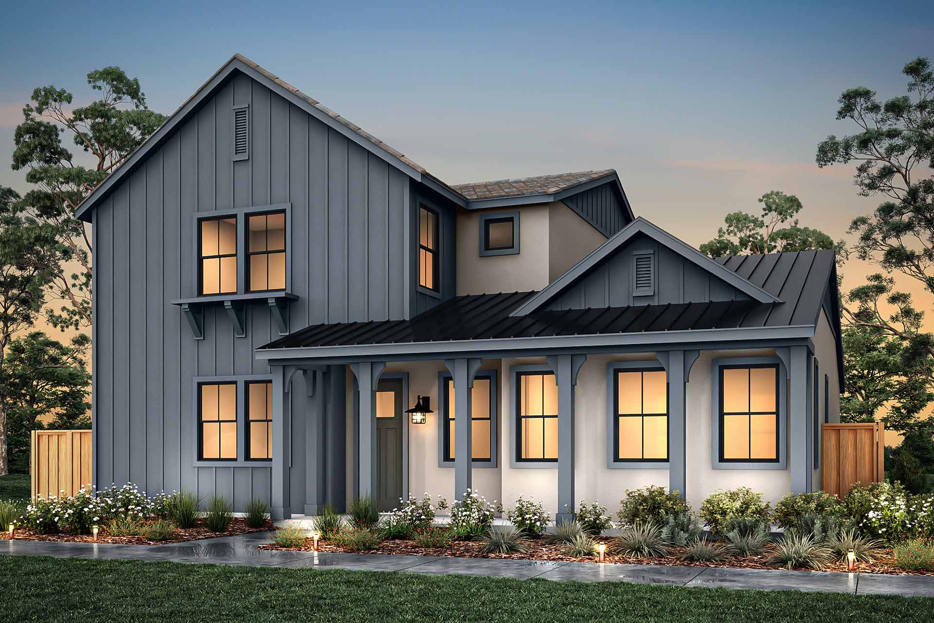 Elevation A - Plan 2 - Villas at Marina Station