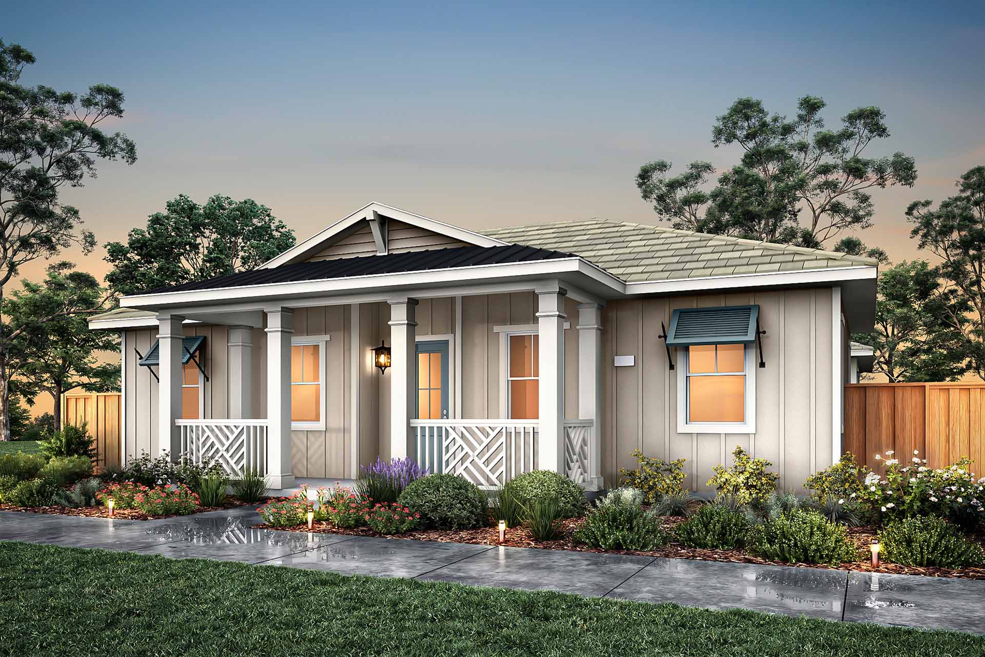 Elevation B - Plan 1 - Villas at Marina Station