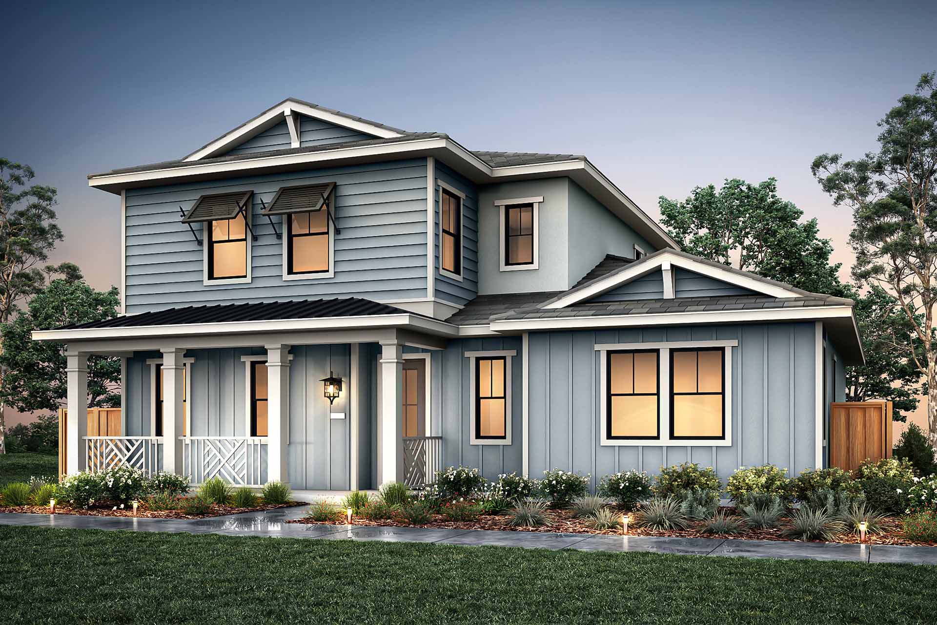 Elevation B - Plan 2 - Villas at Marina Station