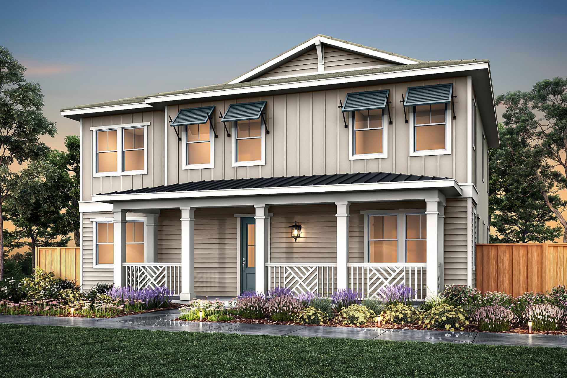 Elevation B - Plan 3 - Villas at Marina Station