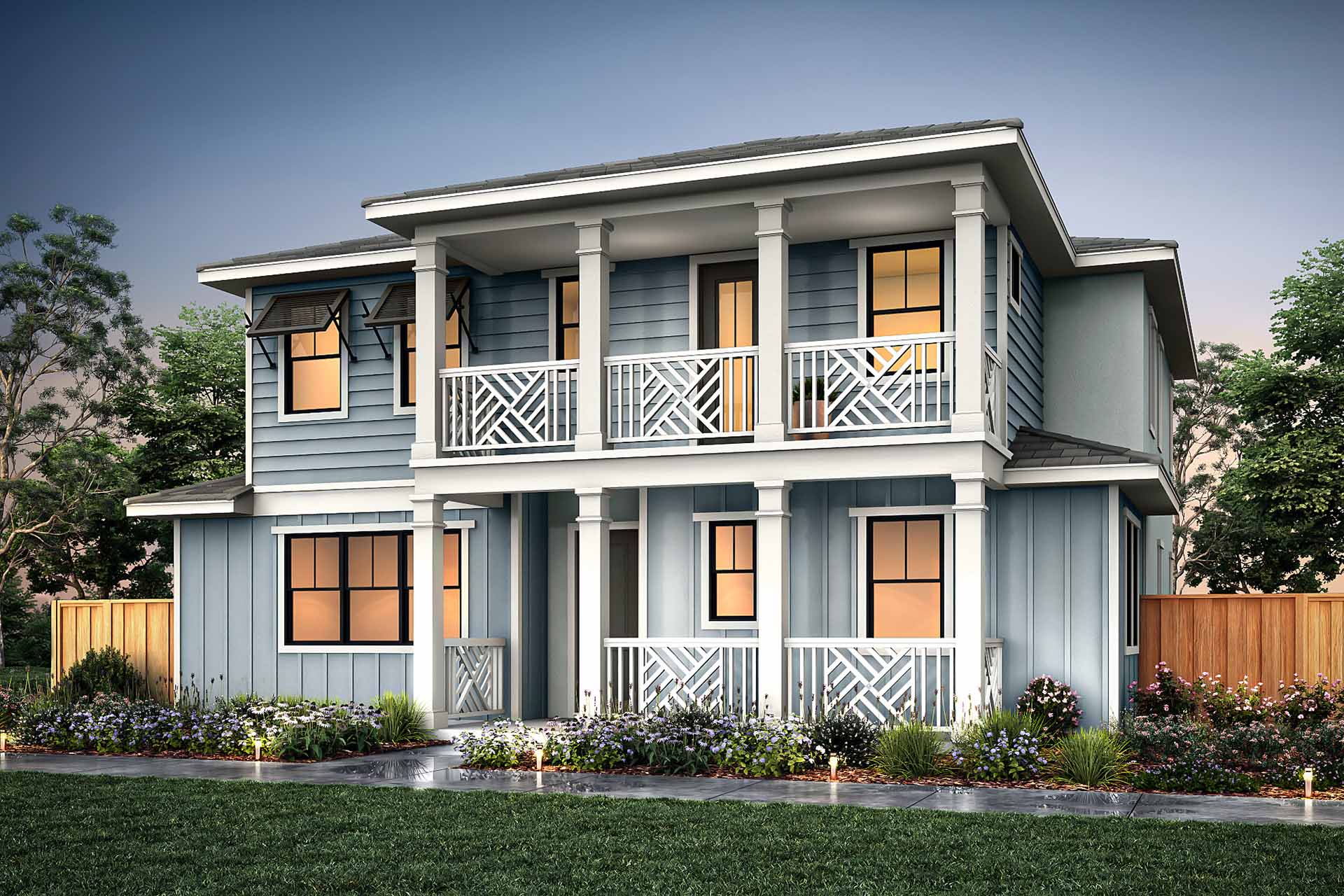 Elevation B - Plan 4 - Villas at Marina Station