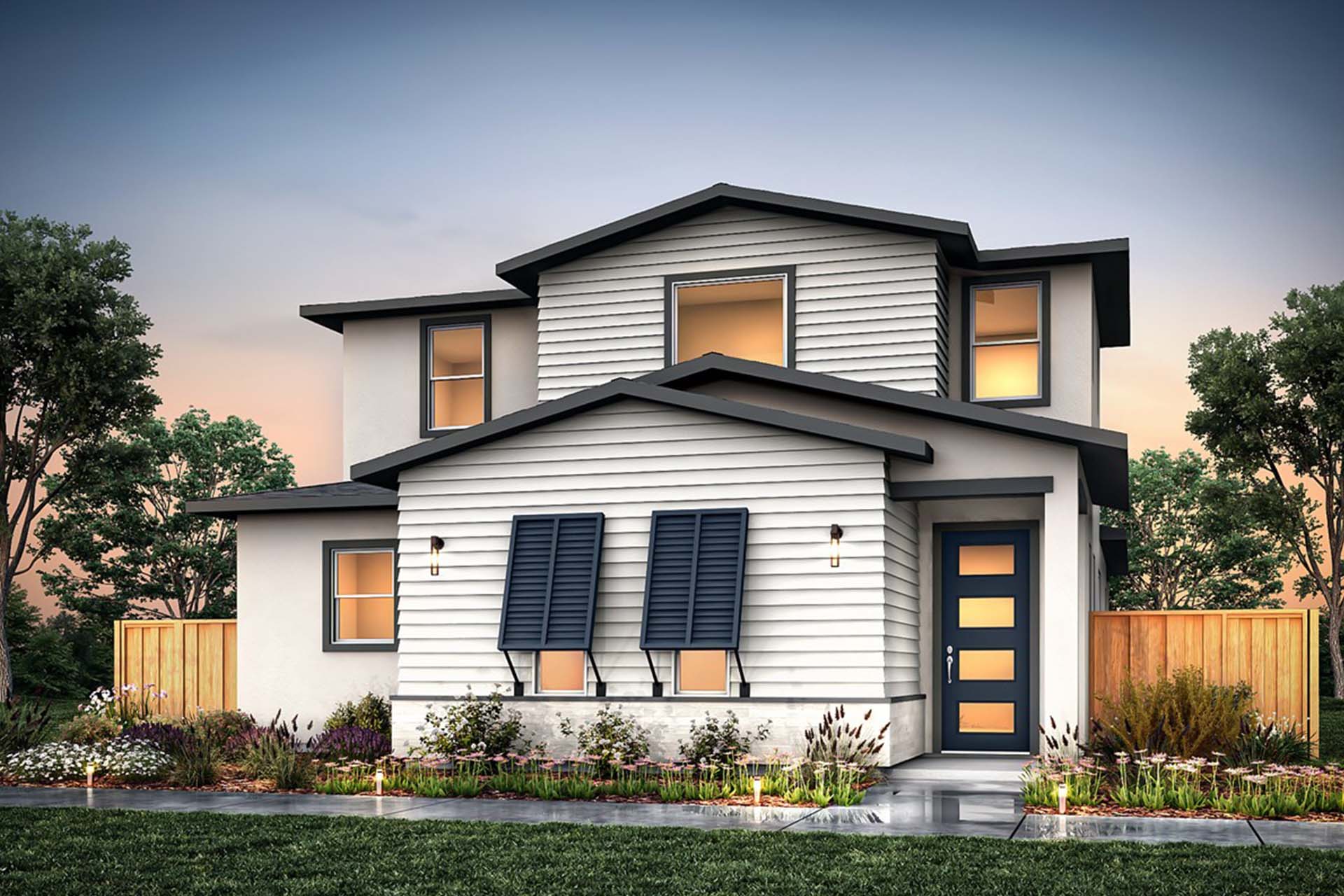 Elevation C - Plan 2 - Bungalows at Marina Station