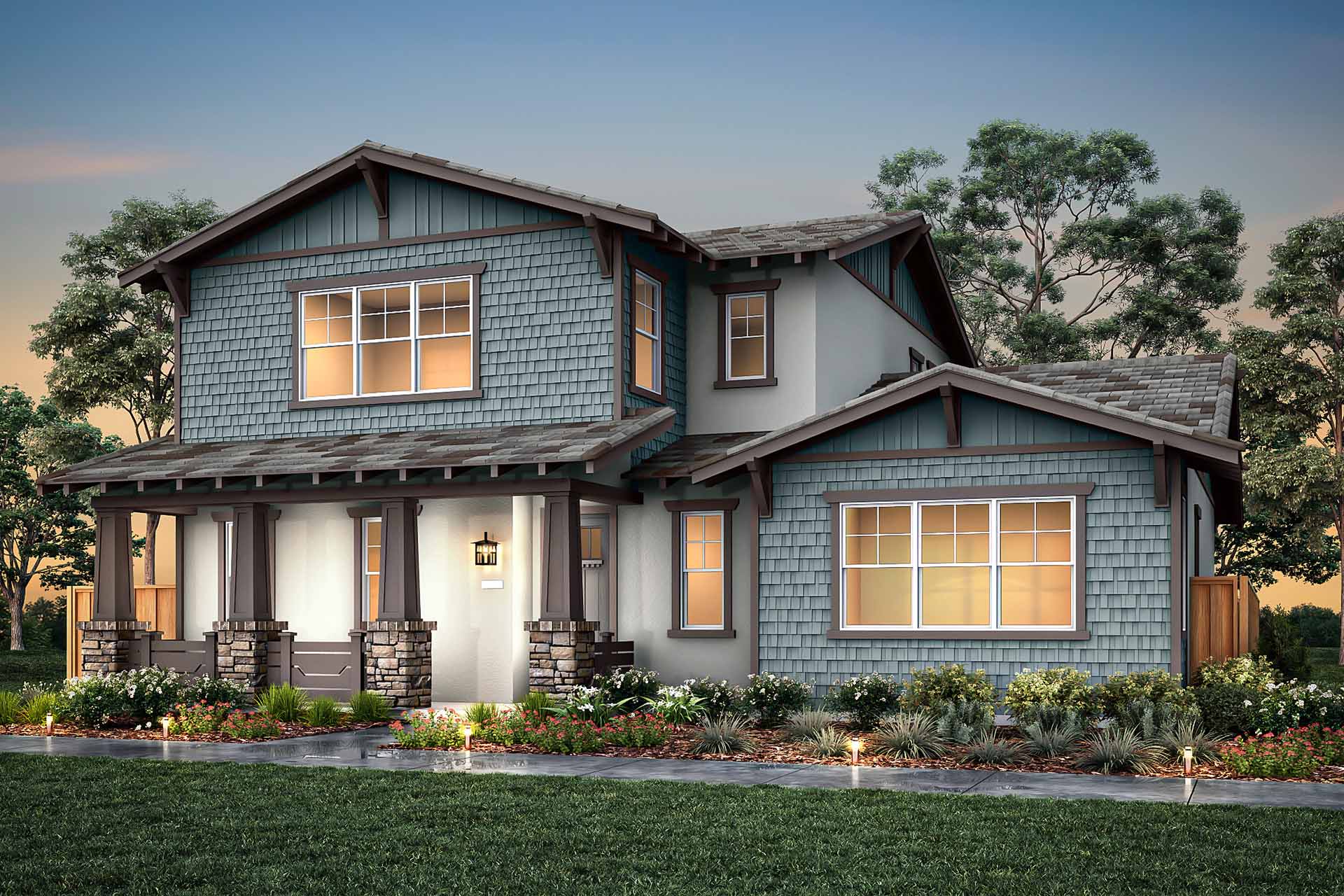 Elevation C - Plan 2 - Villas at Marina Station