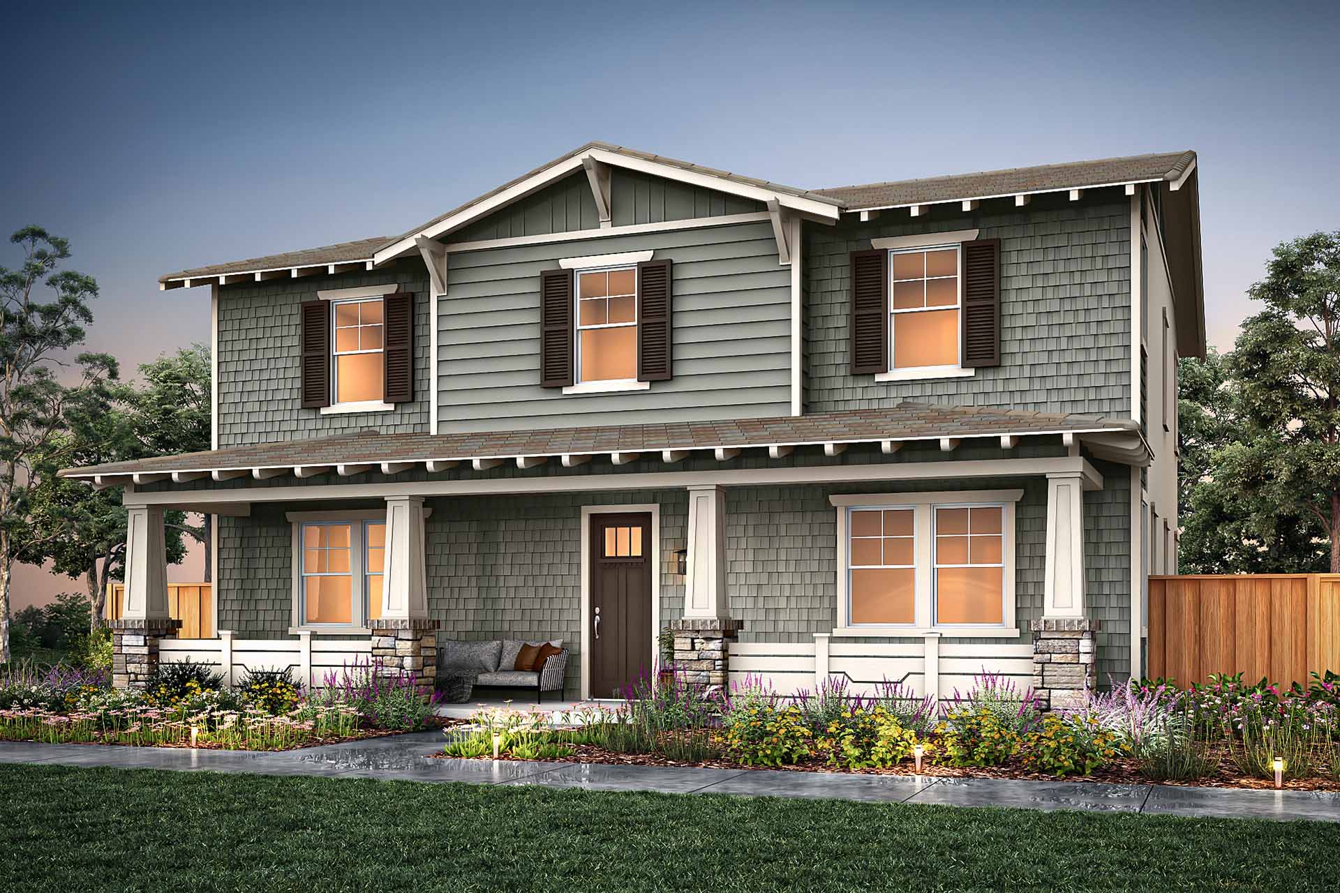 Elevation C - Plan 3 - Villas at Marina Station