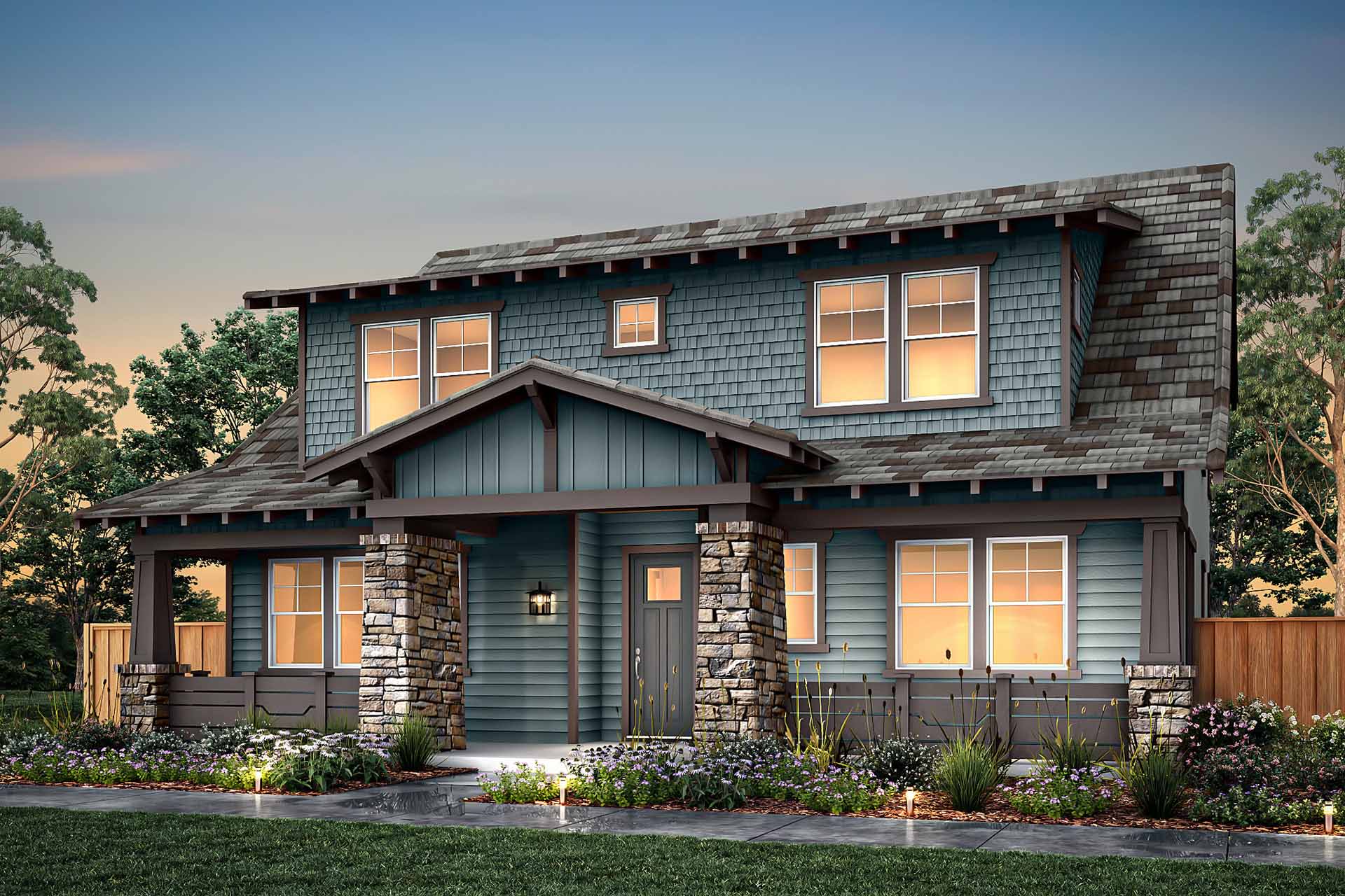 Elevation C - Plan 4 - Villas at Marina Station