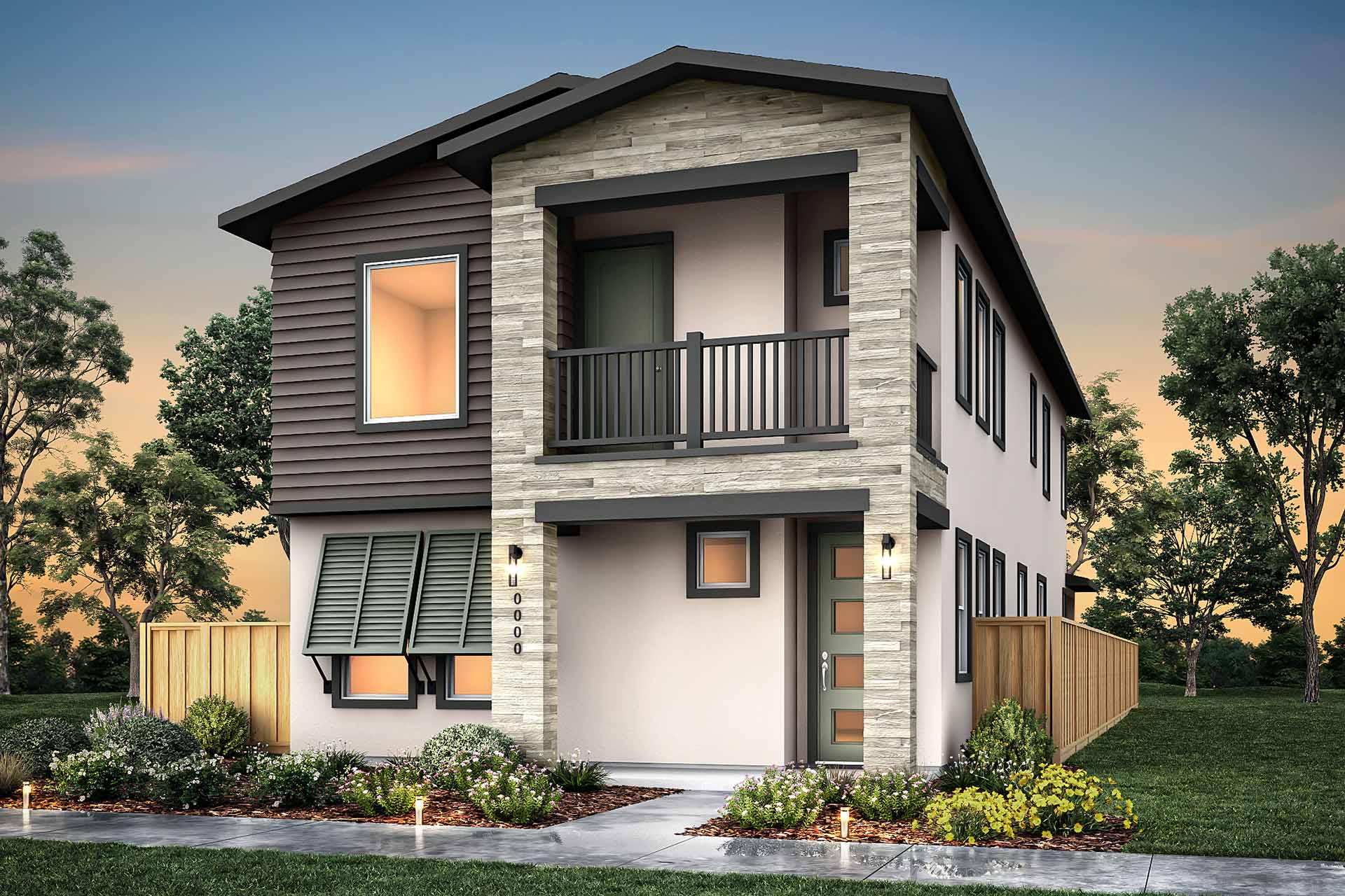 Elevation C - Plan 5 - Cottages at Marina Station