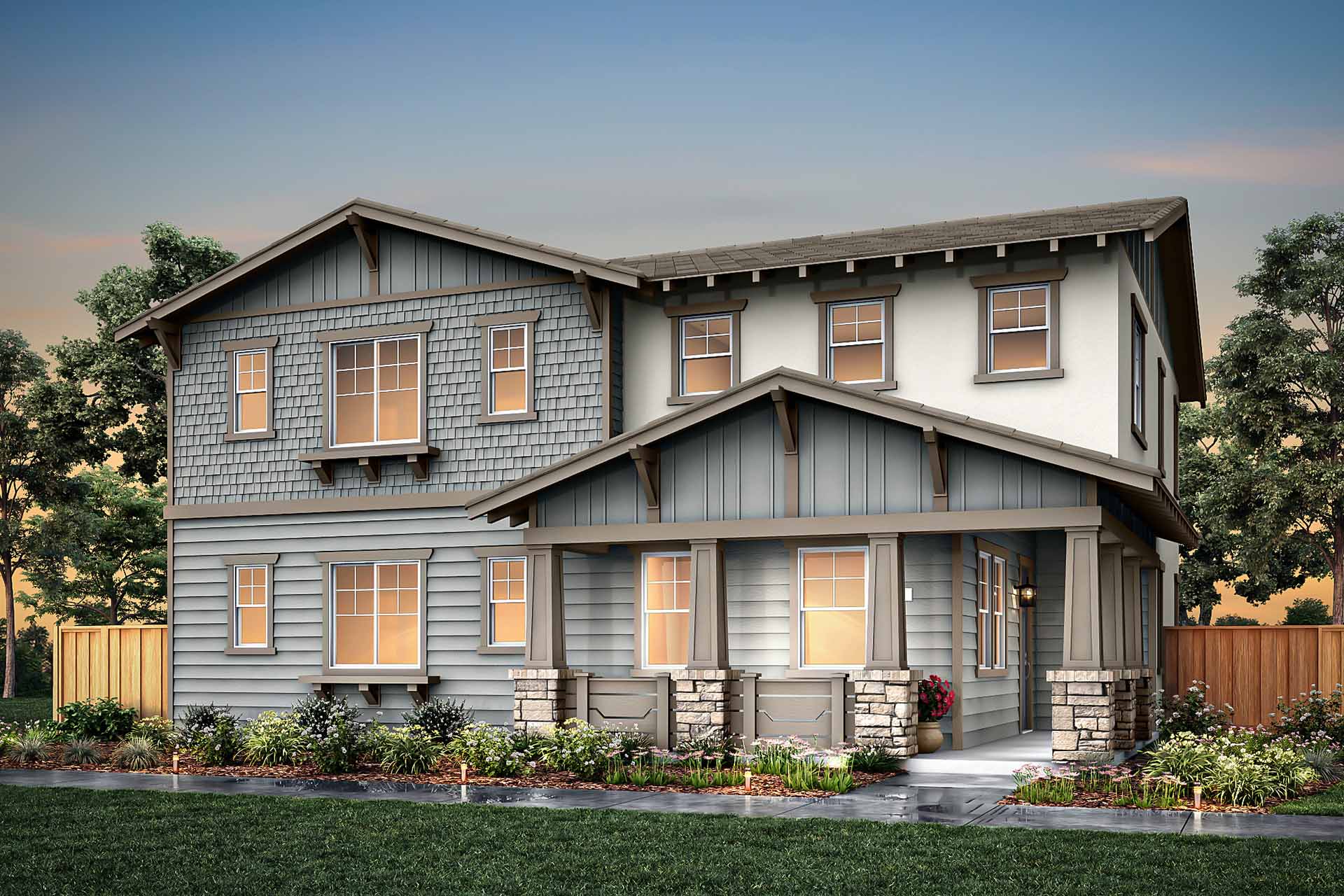 Elevation C - Plan 5 - Villas at Marina Station