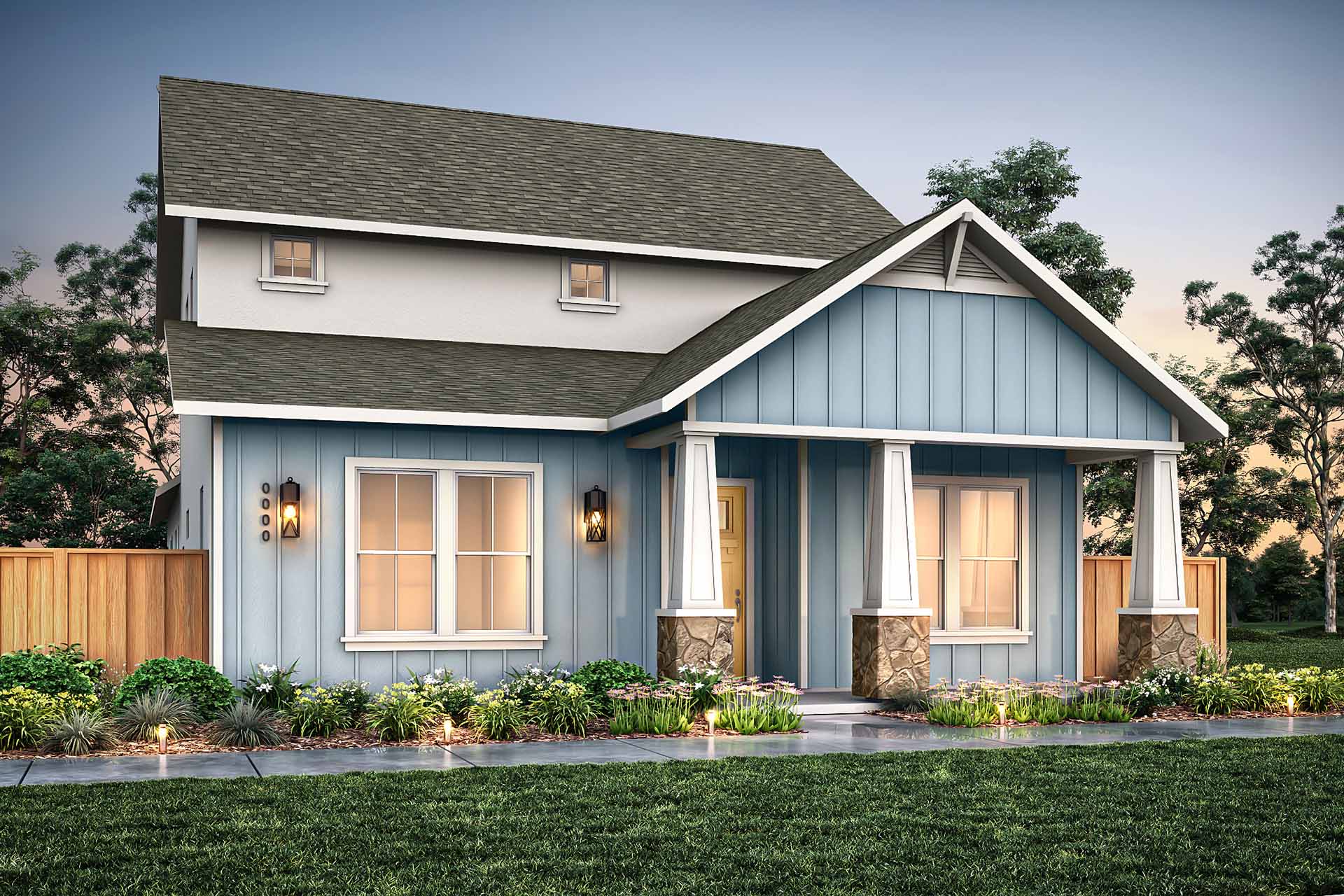 Elevation D - Plan 5 - Bungalows at Marina Station