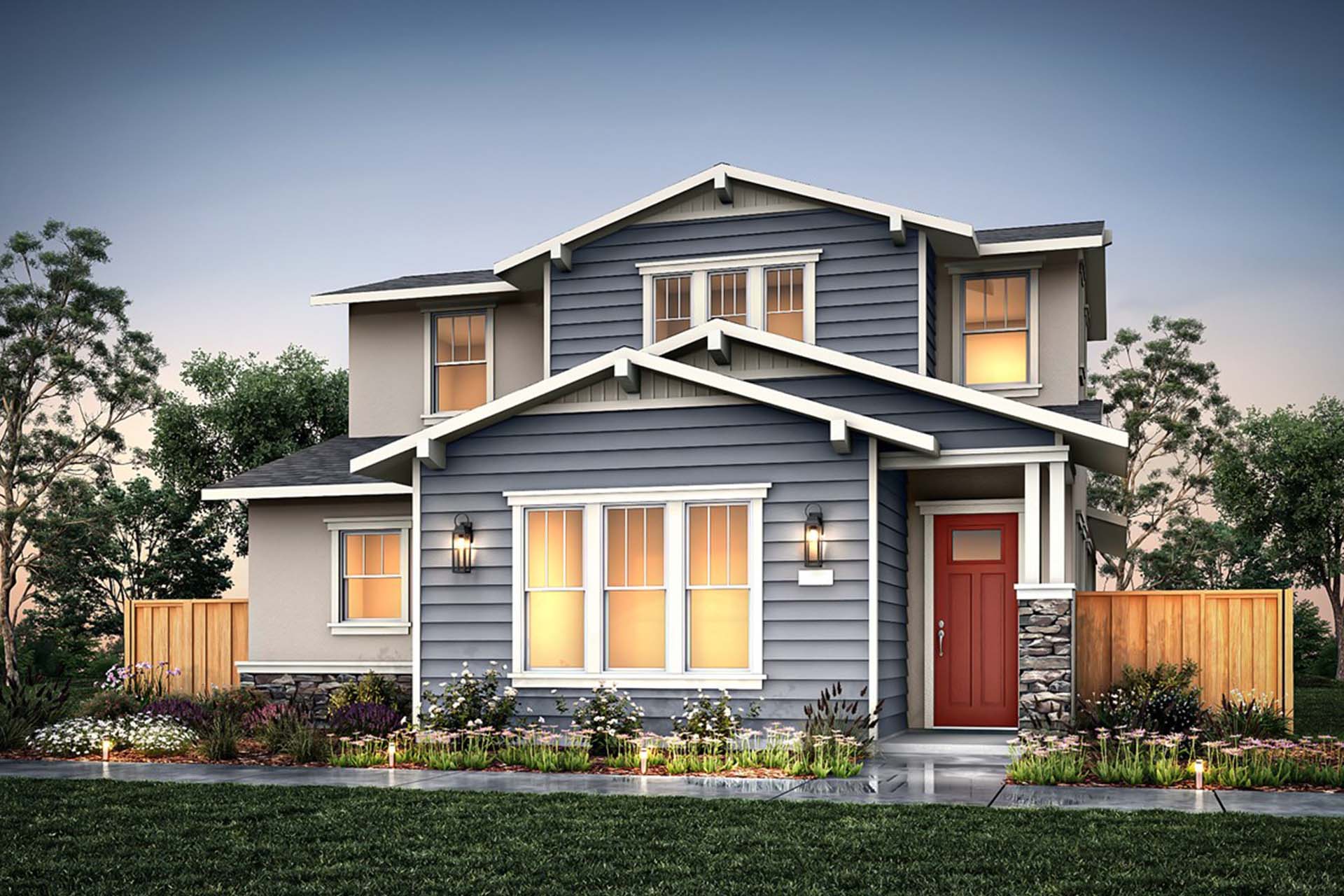 Elevation E - Plan 2 - Bungalows at Marina Station