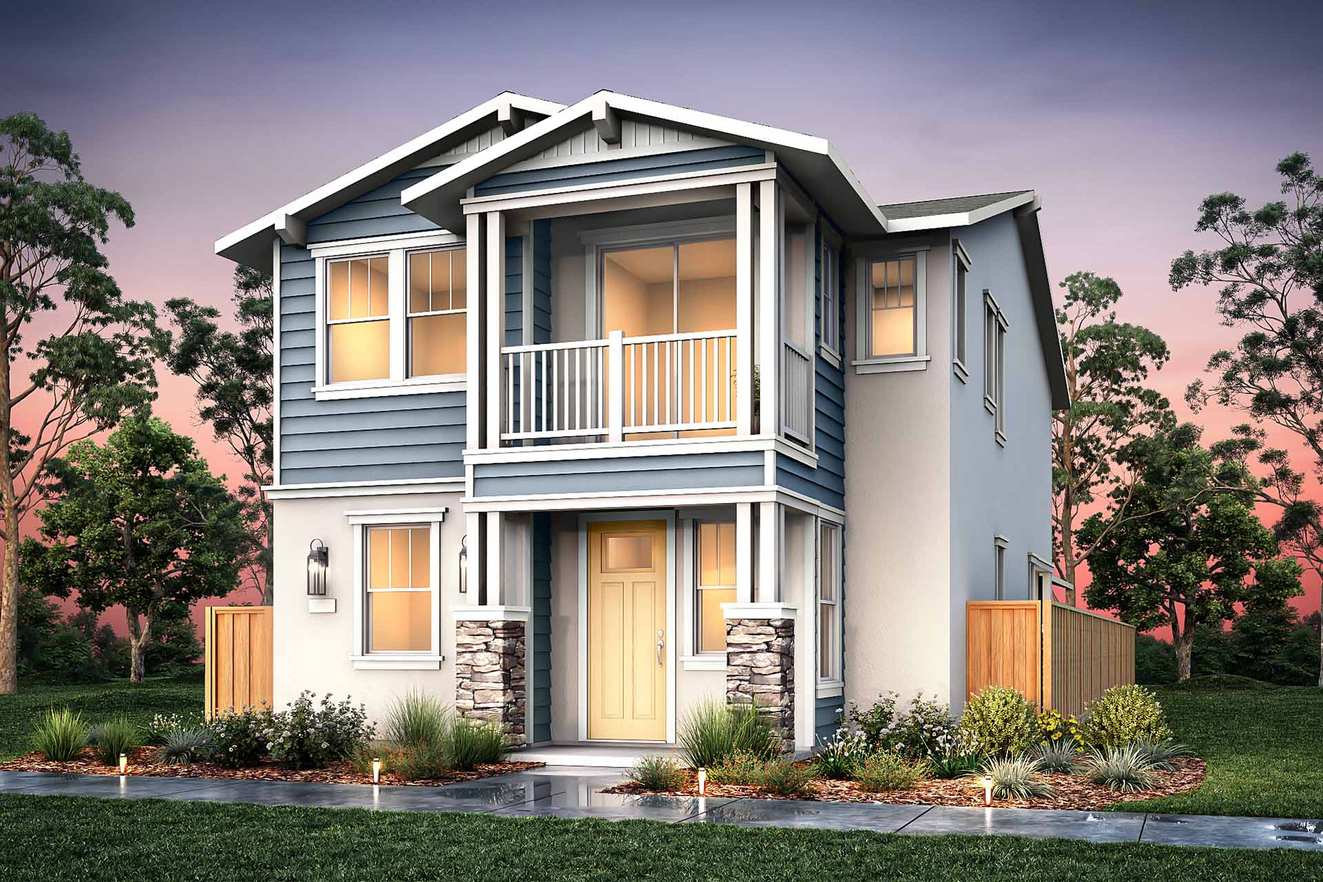 Elevation E - Plan 2 - Cottages at Marina Station