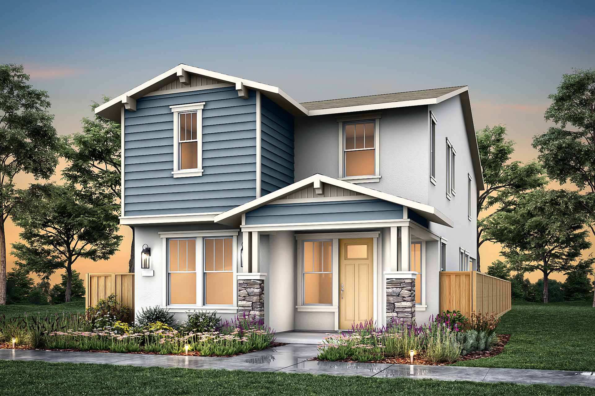 Elevation E - Plan 3 - Cottages at Marina Station