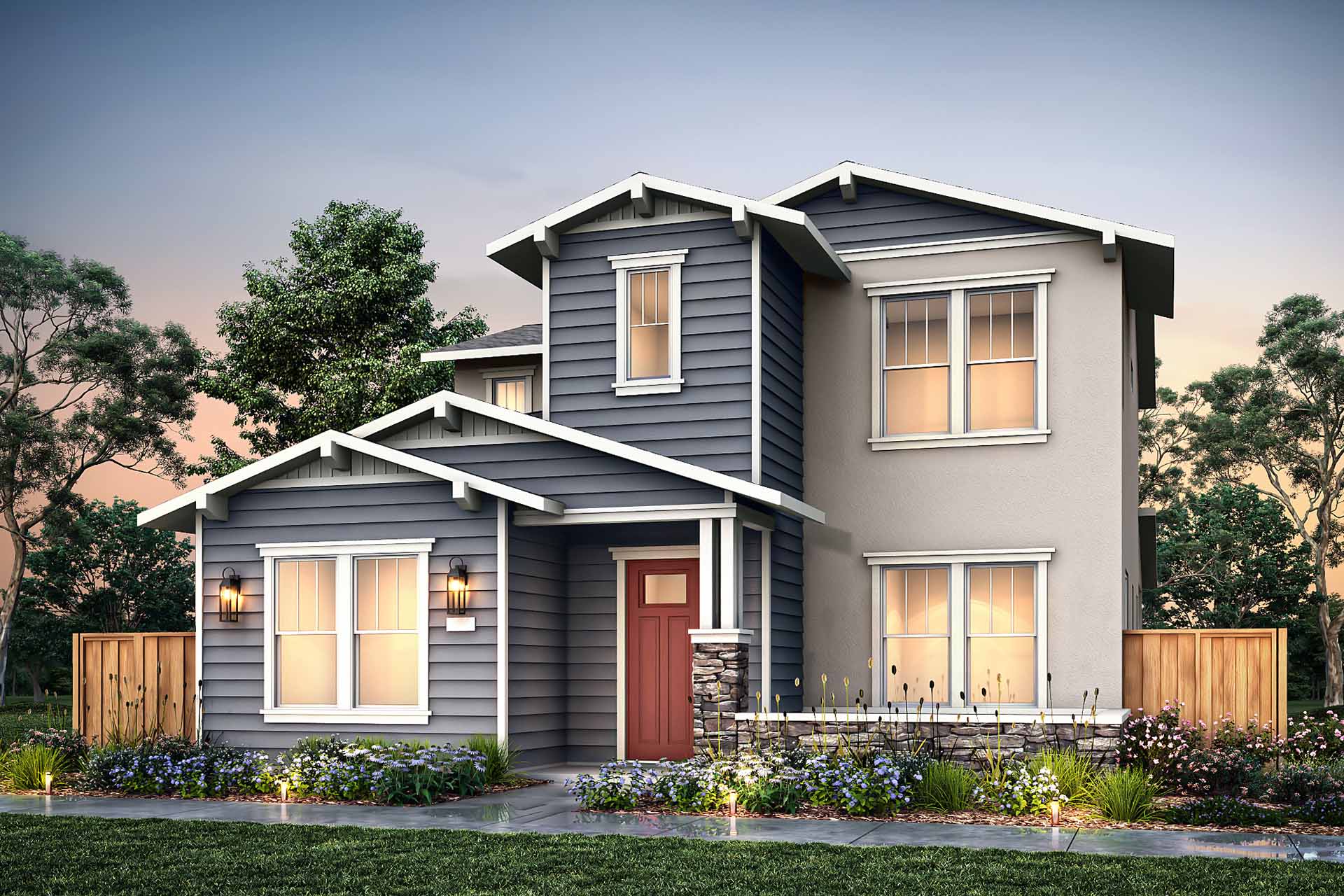 Elevation E - Plan 4 - Bungalows at Marina Station