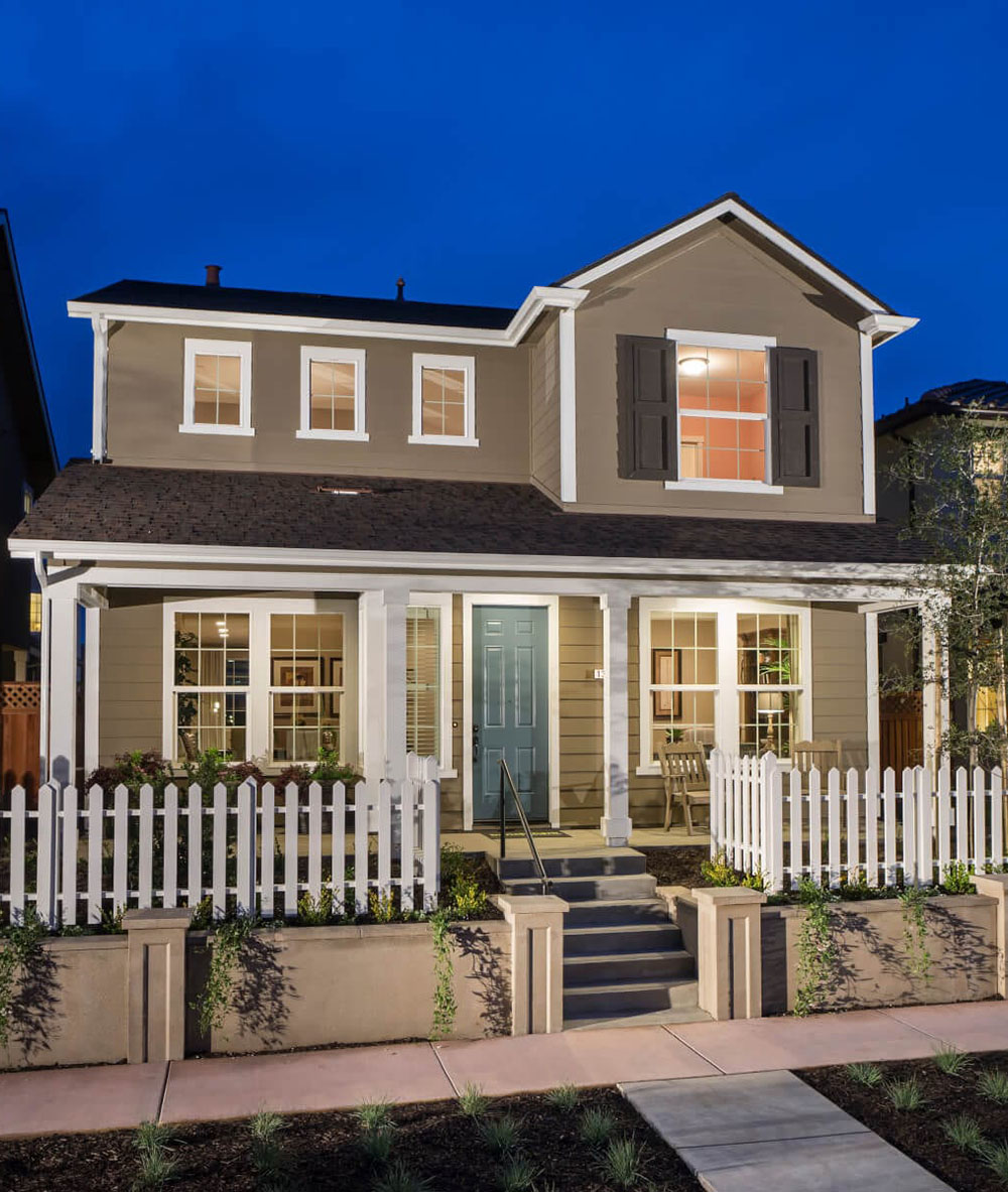 Exterior of a new home at East Garrison by Element Homes