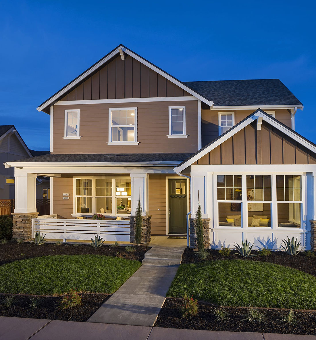 Exterior of a new home at Hartford by Element Homes